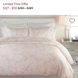 Pottery Barn Monique Lhuillier Duvet in Rose Blush. F/Q